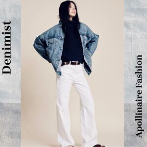 DENIMIST TERI WIDE LEG JEAN IN WHITE WASH SIZE 27 NEW